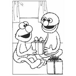 Dessin à colorier: Elmo (Personnages de dessins animés) #203528 - Coloriages à Imprimer Gratuits