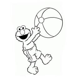 Dessin à colorier: Elmo (Personnages de dessins animés) #203529 - Coloriages à Imprimer Gratuits