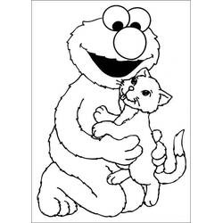 Dessin à colorier: Elmo (Personnages de dessins animés) #203530 - Coloriages à Imprimer Gratuits