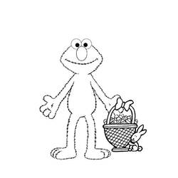 Dessin à colorier: Elmo (Personnages de dessins animés) #203532 - Coloriages à Imprimer Gratuits
