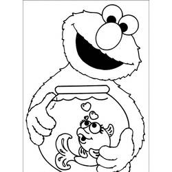 Dessin à colorier: Elmo (Personnages de dessins animés) #203533 - Coloriages à Imprimer Gratuits