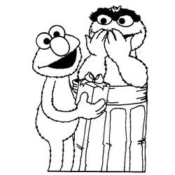 Dessin à colorier: Elmo (Personnages de dessins animés) #203538 - Coloriages à Imprimer Gratuits