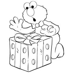 Dessin à colorier: Elmo (Personnages de dessins animés) #203543 - Coloriages à Imprimer Gratuits