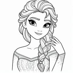 Dessin à colorier: Elsa (Personnages de dessins animés) #220100 - Coloriages à Imprimer Gratuits