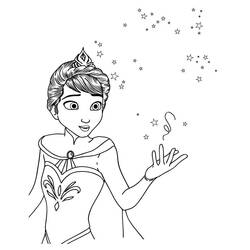 Dessin à colorier: Elsa (Personnages de dessins animés) #220102 - Coloriages à Imprimer Gratuits