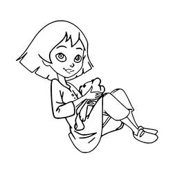 Dessin à colorier: Émilie Jolie (Personnages de dessins animés) #189999 - Coloriages à Imprimer Gratuits