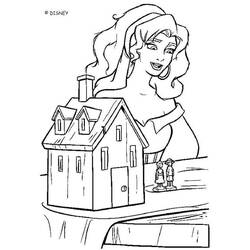 Dessin à colorier: Esmeralda (Personnages de dessins animés) #182286 - Coloriages à Imprimer Gratuits