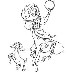 Dessin à colorier: Esmeralda (Personnages de dessins animés) #182290 - Coloriages à Imprimer Gratuits