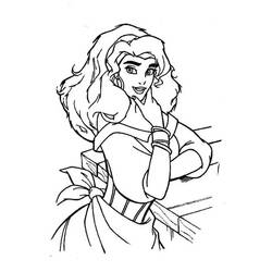 Dessin à colorier: Esmeralda (Personnages de dessins animés) #182292 - Coloriages à Imprimer Gratuits