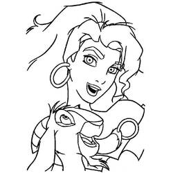 Dessin à colorier: Esmeralda (Personnages de dessins animés) #182296 - Coloriages à Imprimer Gratuits