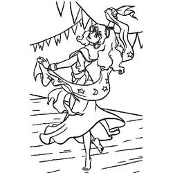 Dessin à colorier: Esmeralda (Personnages de dessins animés) #182306 - Coloriages à Imprimer Gratuits