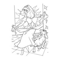 Dessin à colorier: Esmeralda (Personnages de dessins animés) #182307 - Coloriages à Imprimer Gratuits