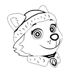 Dessins à colorier: Everest Pat Patrouille - Coloriages à Imprimer Gratuits