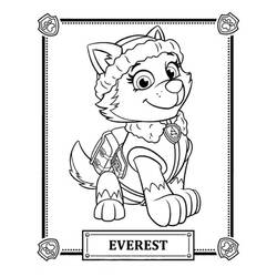 Dessin à colorier: Everest Pat Patrouille (Personnages de dessins animés) #181756 - Coloriages à Imprimer Gratuits