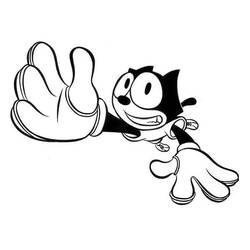 Dessin à colorier: Félix le Chat (Personnages de dessins animés) #207001 - Coloriages à Imprimer Gratuits