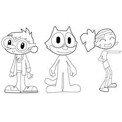 Dessin à colorier: Félix le Chat (Personnages de dessins animés) #207013 - Coloriages à Imprimer Gratuits