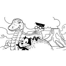 Dessin à colorier: Félix le Chat (Personnages de dessins animés) #47853 - Coloriages à Imprimer Gratuits