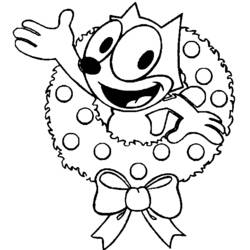 Dessin à colorier: Félix le Chat (Personnages de dessins animés) #47857 - Coloriages à Imprimer Gratuits