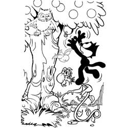 Dessin à colorier: Félix le Chat (Personnages de dessins animés) #47864 - Coloriages à Imprimer Gratuits
