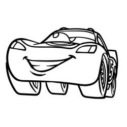 Dessin à colorier: Flash McQueen (Personnages de dessins animés) #183641 - Coloriages à Imprimer Gratuits