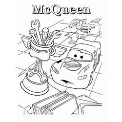 Dessin à colorier: Flash McQueen (Personnages de dessins animés) #183642 - Coloriages à Imprimer Gratuits