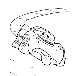 Dessin à colorier: Flash McQueen (Personnages de dessins animés) #183646 - Coloriages à Imprimer Gratuits