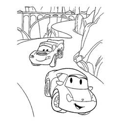 Dessin à colorier: Flash McQueen (Personnages de dessins animés) #183648 - Coloriages à Imprimer Gratuits