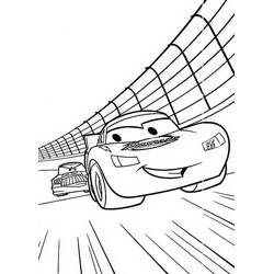 Dessin à colorier: Flash McQueen (Personnages de dessins animés) #183649 - Coloriages à Imprimer Gratuits