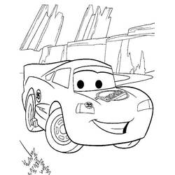 Dessin à colorier: Flash McQueen (Personnages de dessins animés) #183653 - Coloriages à Imprimer Gratuits