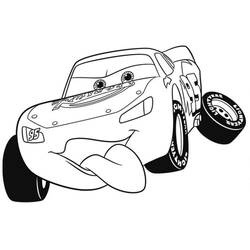 Dessin à colorier: Flash McQueen (Personnages de dessins animés) #183654 - Coloriages à Imprimer Gratuits