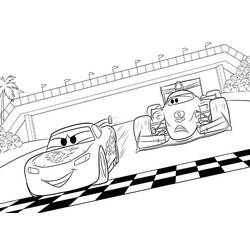 Dessin à colorier: Flash McQueen (Personnages de dessins animés) #183657 - Coloriages à Imprimer Gratuits