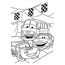 Dessin à colorier: Flash McQueen (Personnages de dessins animés) #183660 - Coloriages à Imprimer Gratuits