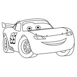 Dessin à colorier: Flash McQueen (Personnages de dessins animés) #183661 - Coloriages à Imprimer Gratuits