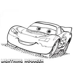 Dessin à colorier: Flash McQueen (Personnages de dessins animés) #183663 - Coloriages à Imprimer Gratuits