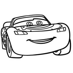 Dessin à colorier: Flash McQueen (Personnages de dessins animés) #183664 - Coloriages à Imprimer Gratuits