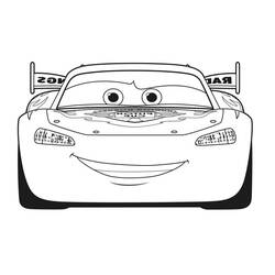 Dessin à colorier: Flash McQueen (Personnages de dessins animés) #183669 - Coloriages à Imprimer Gratuits