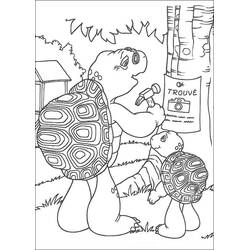 Dessin à colorier: Franklin (Personnages de dessins animés) #189057 - Coloriages à Imprimer Gratuits