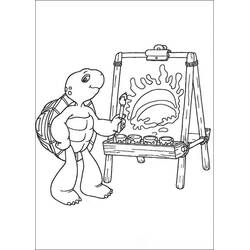 Dessin à colorier: Franklin (Personnages de dessins animés) #189072 - Coloriages à Imprimer Gratuits