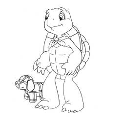 Dessin à colorier: Franklin (Personnages de dessins animés) #189084 - Coloriages à Imprimer Gratuits