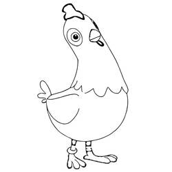 Dessin à colorier: Gallineta Pat Patrouille (Personnages de dessins animés) #181896 - Coloriages à Imprimer Gratuits