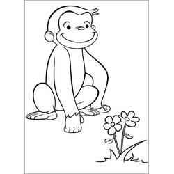 Dessin à colorier: Georges le petit curieux (Personnages de dessins animés) #211201 - Coloriages à Imprimer Gratuits