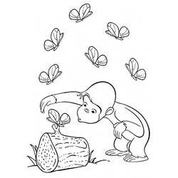 Dessin à colorier: Georges le petit curieux (Personnages de dessins animés) #211211 - Coloriages à Imprimer Gratuits