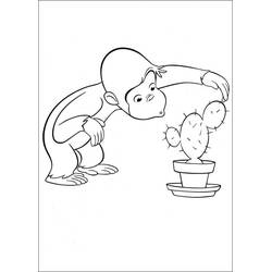 Dessin à colorier: Georges le petit curieux (Personnages de dessins animés) #211212 - Coloriages à Imprimer Gratuits