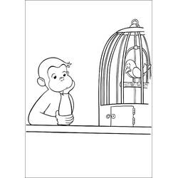 Dessin à colorier: Georges le petit curieux (Personnages de dessins animés) #211214 - Coloriages à Imprimer Gratuits