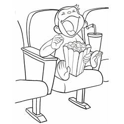 Dessin à colorier: Georges le petit curieux (Personnages de dessins animés) #211228 - Coloriages à Imprimer Gratuits