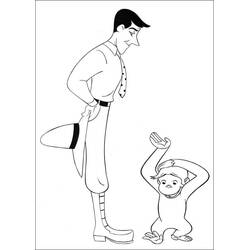 Dessin à colorier: Georges le petit curieux (Personnages de dessins animés) #211233 - Coloriages à Imprimer Gratuits