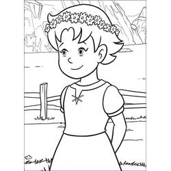 Dessin à colorier: Heidi (Personnages de dessins animés) #186785 - Coloriages à Imprimer Gratuits