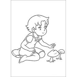 Dessin à colorier: Heidi (Personnages de dessins animés) #186789 - Coloriages à Imprimer Gratuits