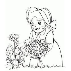 Dessin à colorier: Heidi (Personnages de dessins animés) #186791 - Coloriages à Imprimer Gratuits