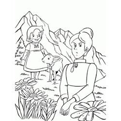 Dessin à colorier: Heidi (Personnages de dessins animés) #186792 - Coloriages à Imprimer Gratuits